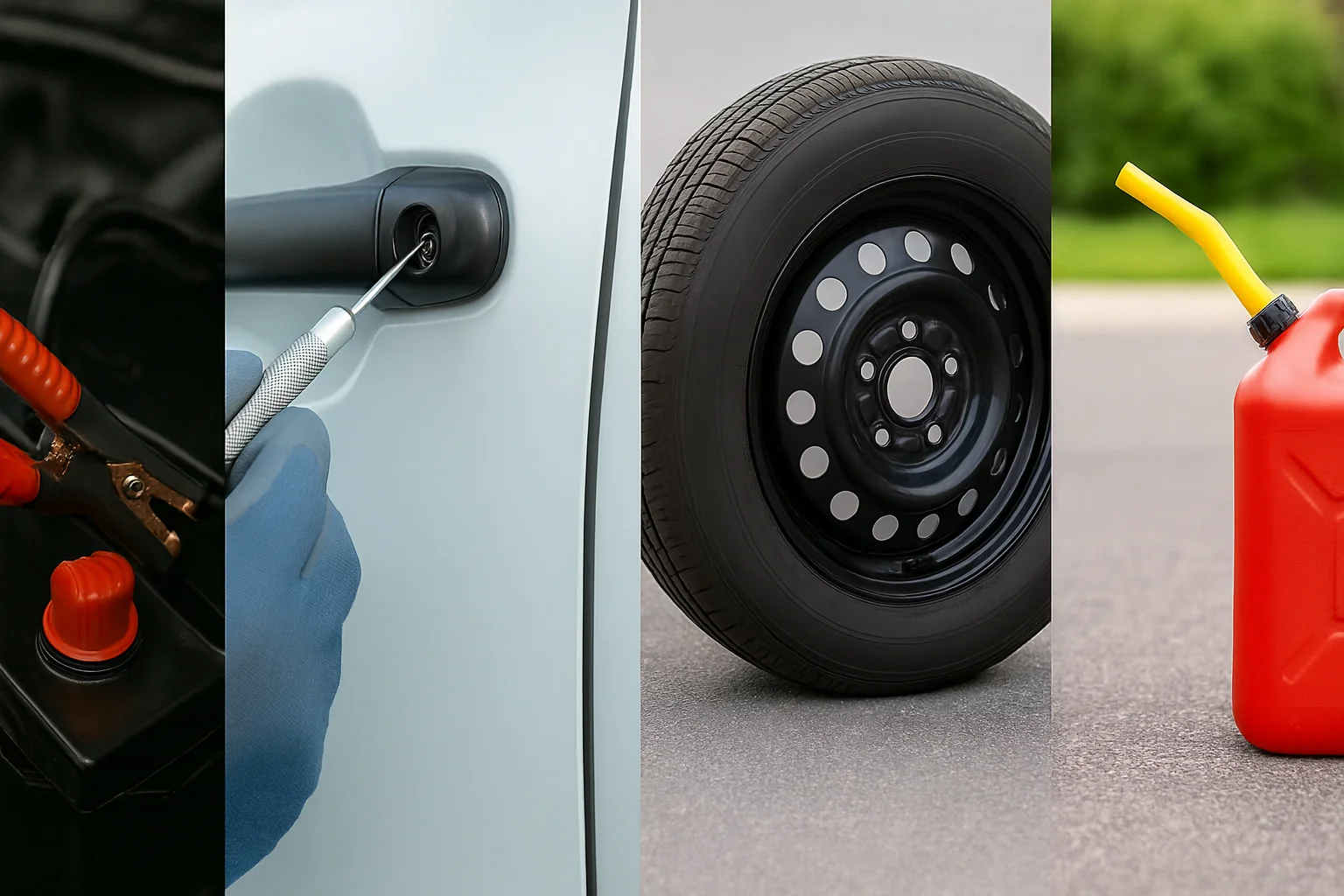 Professional 1 Call Rescue roadside assistance services - Jump start, lockout service, tire change, fuel delivery, battery replacement, tire repair serving King County WA